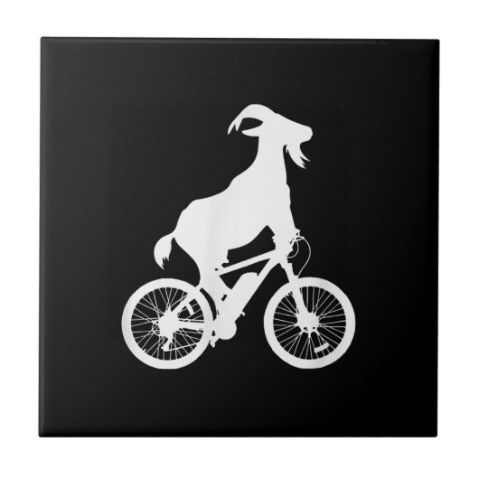 Ziegenradfahrer Funny Goat Lover Graphic Fliese (Vorderseite)