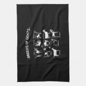 Ziegenrassen - Geschenk für Bauern Geschirrtuch (Vertikal)