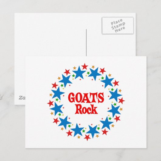 Ziegenrock Postkarte (Vorne/Hinten)