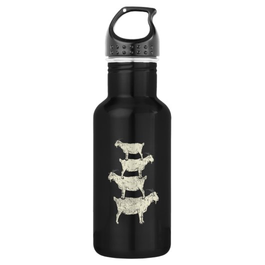 Ziegenrückro Edelstahlflasche (Vorderseite)