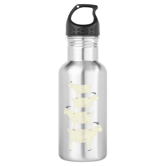 Ziegenrückro Edelstahlflasche (Vorderseite)