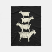 Ziegenrückro Fleecedecke (Vorderseite)