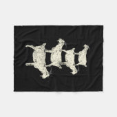 Ziegenrückro Fleecedecke (Vorderseite (Horizontal))