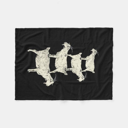 Ziegenrückro Fleecedecke (Vorderseite (Horizontal))