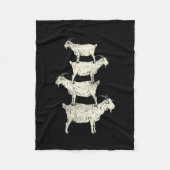 Ziegenrückro Fleecedecke (Vorderseite)