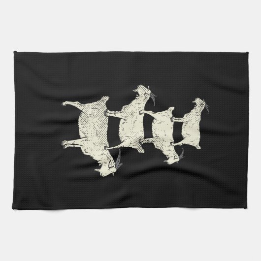 Ziegenrückro Geschirrtuch (Horizontal)