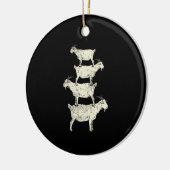 Ziegenrückro Keramik Ornament (Links)