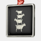 Ziegenrückro Ornament Aus Metall (Links)