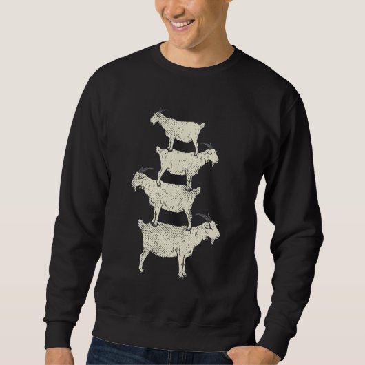 Ziegenrückro Sweatshirt (Vorderseite)