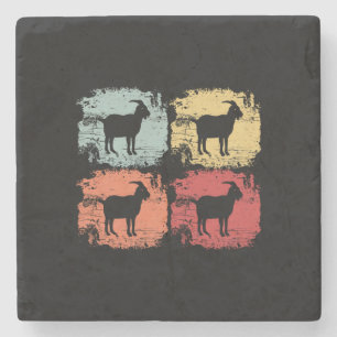 Ziegenrückro Vintag Steinuntersetzer