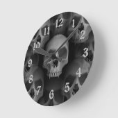 Ziegenschädel Runde Wanduhr (Winkel)