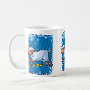Ziegenschafe, die in den Sternen springen Kaffeetasse
