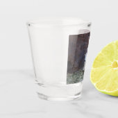 Ziegenschuss Schnapsglas (Links)