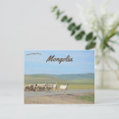 Ziegensperre in der Mongolei Postkarte (Stehend Vorderseite)
