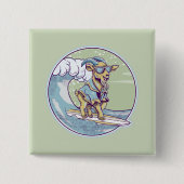 Ziegensurfen Button (Vorderseite)