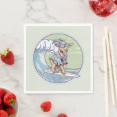 Ziegensurfen Serviette (Beispiel)