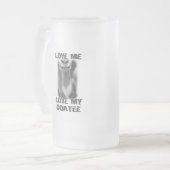 Ziegentierzucht Liebe meine Goatee Vater Männer Mattglas Bierglas (Vorderseite Links)