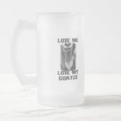 Ziegentierzucht Liebe meine Goatee Vater Männer Mattglas Bierglas (Links)