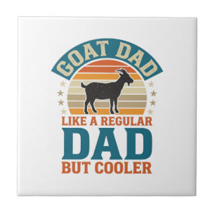 Ziegenvater wie ein normaler Vater, aber cooler Vi Fliese