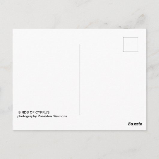 Ziegenvögel auf Postkarte (Rückseite)