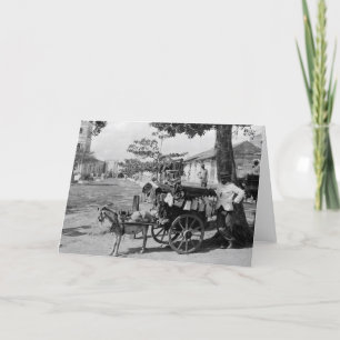 Ziegenwagenhändler, Kuba: 1920 Karte