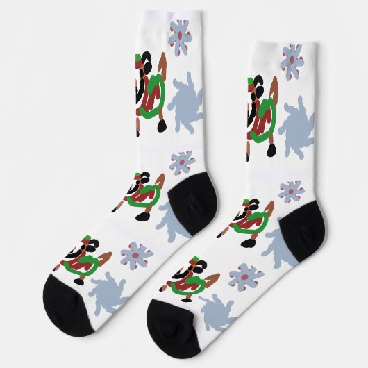 Ziegenwinter socken (Linkes Detail)