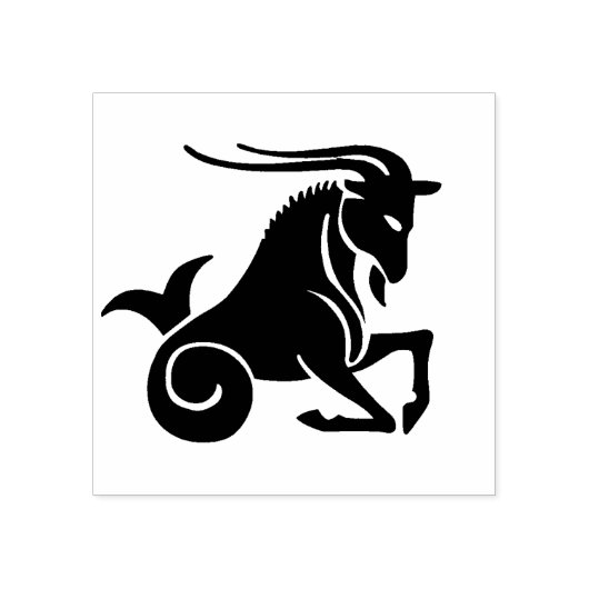 Ziegenziege-Briefmarke Gummistempel (Prägung)