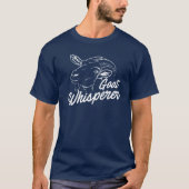 ZiegeWhisperer mit illustrierter Ziege T-Shirt (Vorderseite)