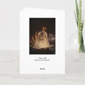 Ziegfeld Schauspielerin in einem Seashell Feiertagskarte (Rückseite)