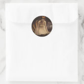 Ziegfeld-Schauspielerin in einer Seashell Runder Aufkleber (Tasche)