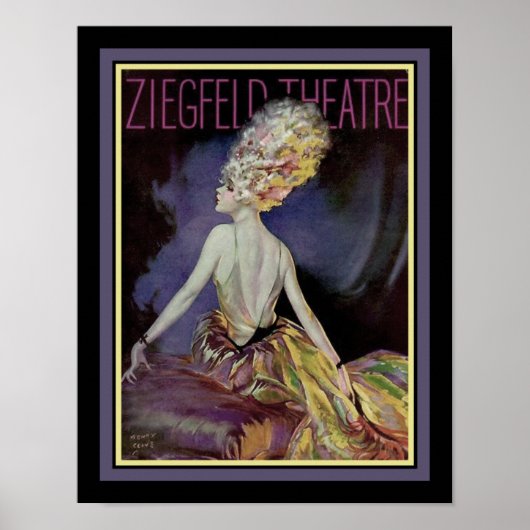 Ziegfeld-Theater 1920 von Henry Clive Poster (Vorne)