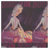 Ziegfeld Theaterprogramm-Abdeckungsdruck 1927 Stoff (Nahaufnahme)