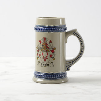 Ziegler Familienwappen Bierglas