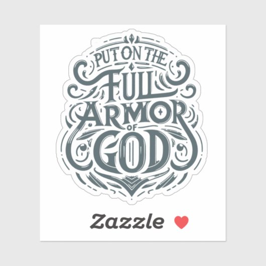 Zieh deine Rüstung an Aufkleber (Blatt)