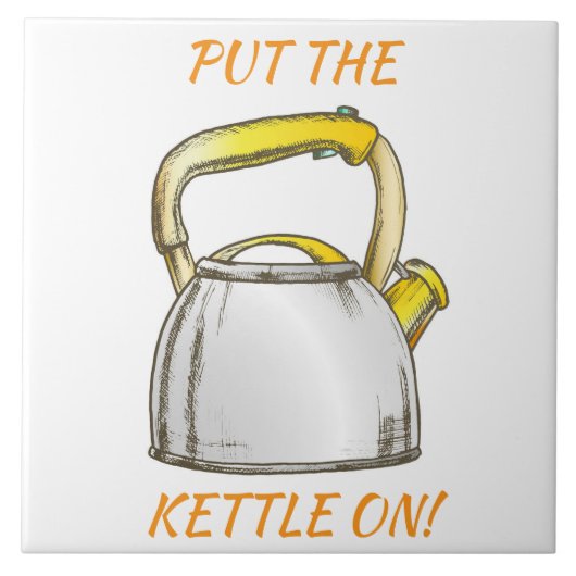 Zieh den Kettle an! Bearbeiten von Text Fliese (Vorderseite)