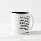 Zieh dich an oder du bist Toast-Tasse Zweifarbige Tasse (VorderseiteRechts)