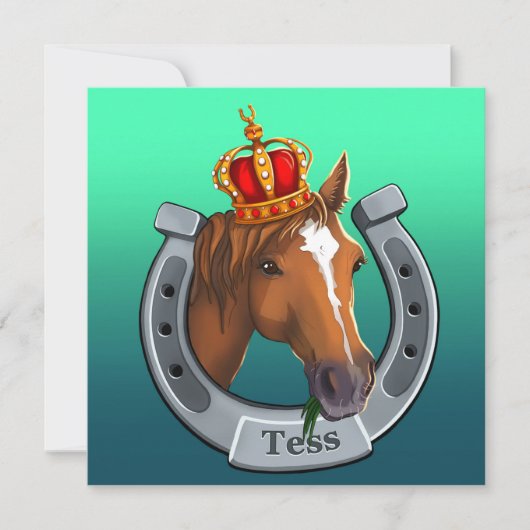 Zieh die Königin. Feiertagskarte (Vorderseite)