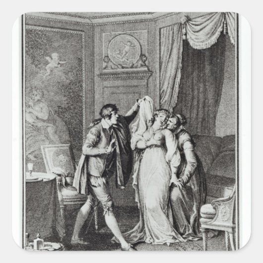 "Zieh diesen Schleier aus Kapitel 7 des Quadratischer Aufkleber (Vorderseite)