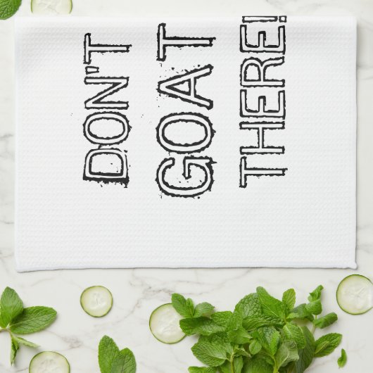 zieh: "GEHT NICHT DORT!" geschirrtuch (Gefaltet)