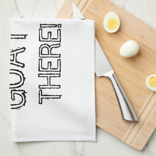 zieh: "GEHT NICHT DORT!" geschirrtuch (Viertel Falte)