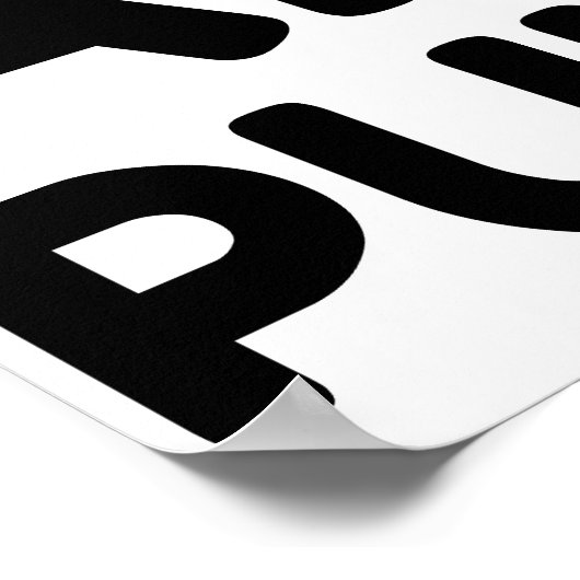 Zieh mich und ich hebe dich poster (Ecke)