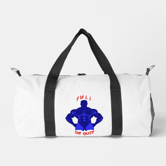 Zieh oder gib auf – hardcore Bodybuilding-Motivati Duffle Bag (Vorderseite)