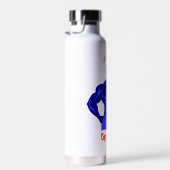 Zieh oder gib auf - Hardcore Bodybuilding Motivati Trinkflasche (Rechts)