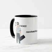 Ziehe meine Streicher nicht! Mug Tasse (Vorderseite Links)