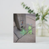 Ziehen des Federhebel Postkarte (Stehend Vorderseite)