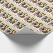 Ziehen des Schlittens Geschenkpapier (Ecke)