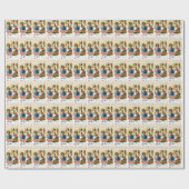 Ziehen des Schlittens Geschenkpapier (Flach)