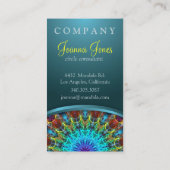 Ziehen in Mandala Visitenkarte (Rückseite)