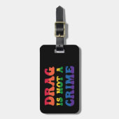 Ziehen ist kein Kriminalitätskennzeichen Gepäckanhänger (Vorderseite vertikal)