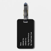 Ziehen ist kein Kriminalitätskennzeichen Gepäckanhänger (Rückseite vertikal)